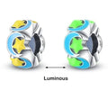 Amarante Jewelry Glow in the Dark Luminous Spacer Moons and Stars Charm