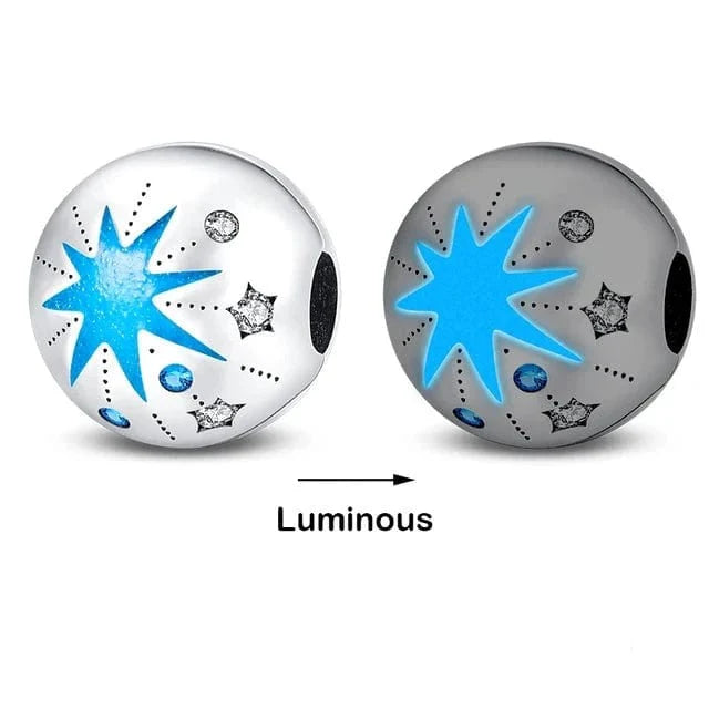 Amarante Jewelry Glow in the Dark Luminous Star and Galaxy Charm