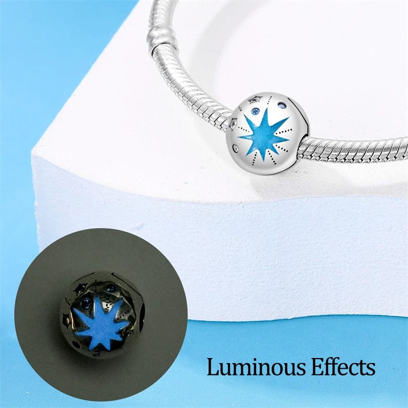Amarante Jewelry Glow in the Dark Luminous Star and Galaxy Charm