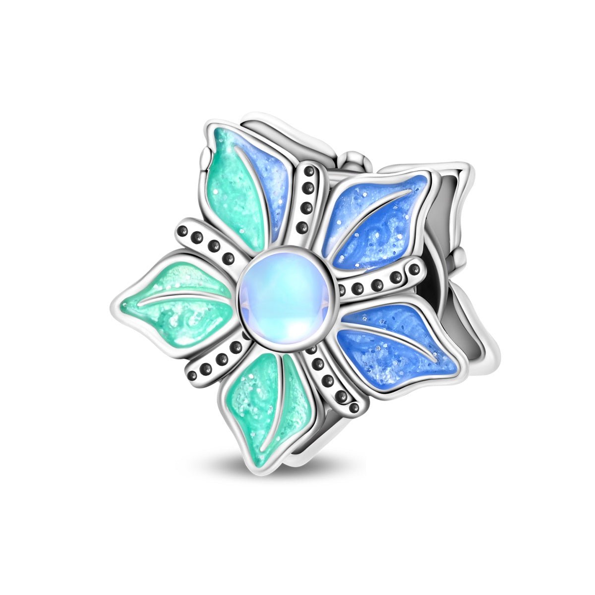 Amarante Jewelry Glow - in - the - Dark Ocean Flower Charm