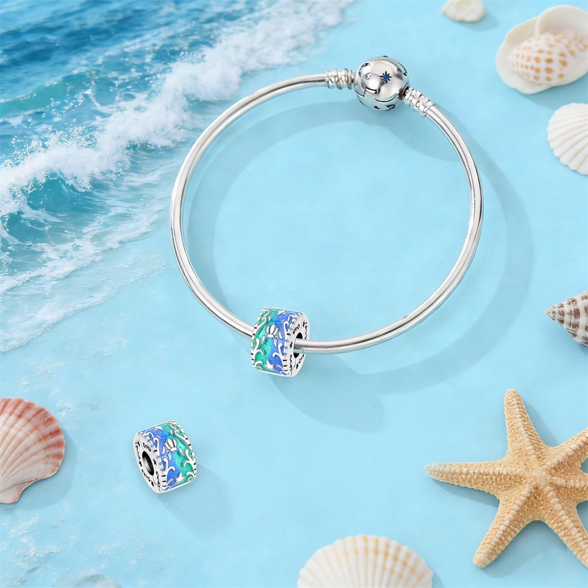 Amarante Jewelry Glow - in - the - Dark Ocean Shell & Starfish Clip Charm