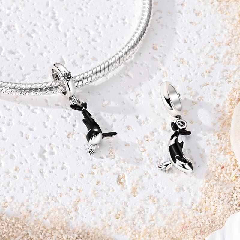 Amarante Jewelry Glow - in - the - Dark Orca Whale Dangle Charm