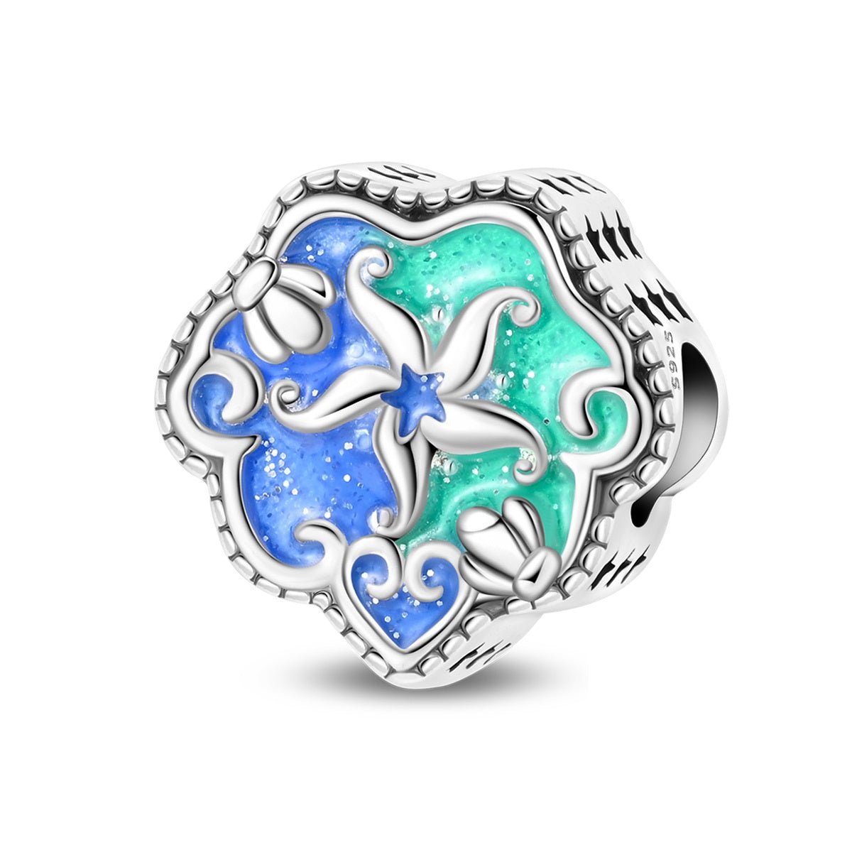 Amarante Jewelry Glow - in - the - Dark Starfish Ocean Heart Charm