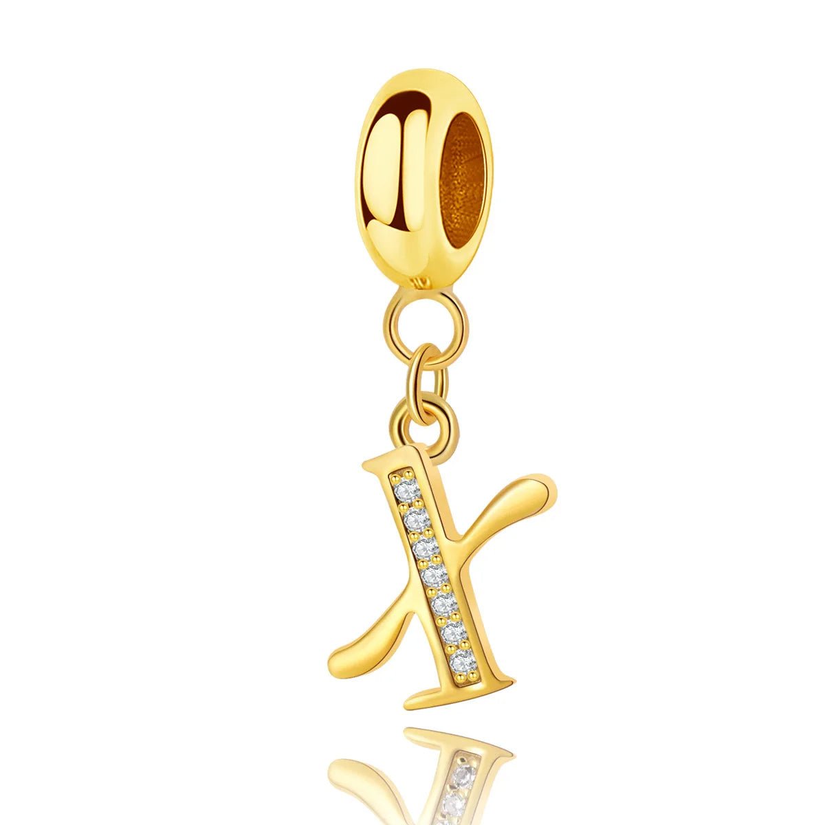 Amarante Jewelry Gold Initial Letter A~Z Alphabet Dangle Charms