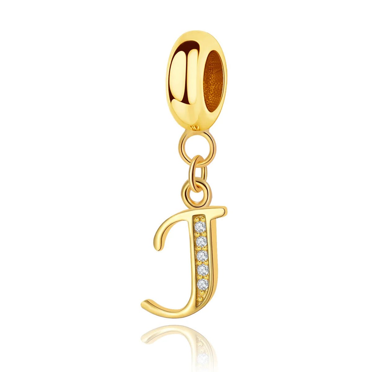 Amarante Jewelry Gold Initial Letter A~Z Alphabet Dangle Charms