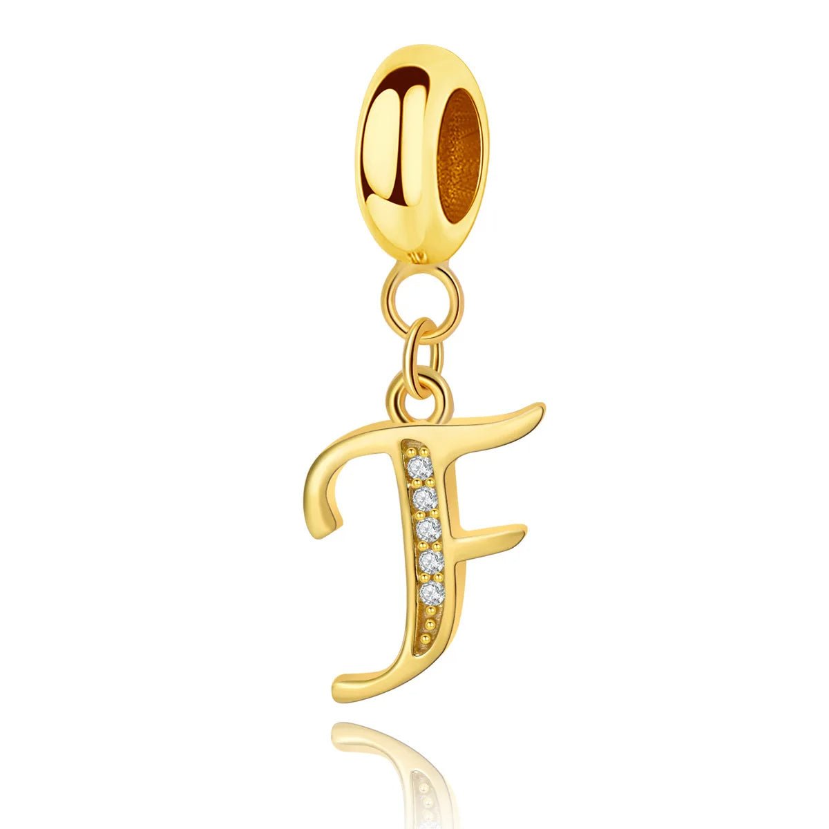 Amarante Jewelry Gold Initial Letter A~Z Alphabet Dangle Charms