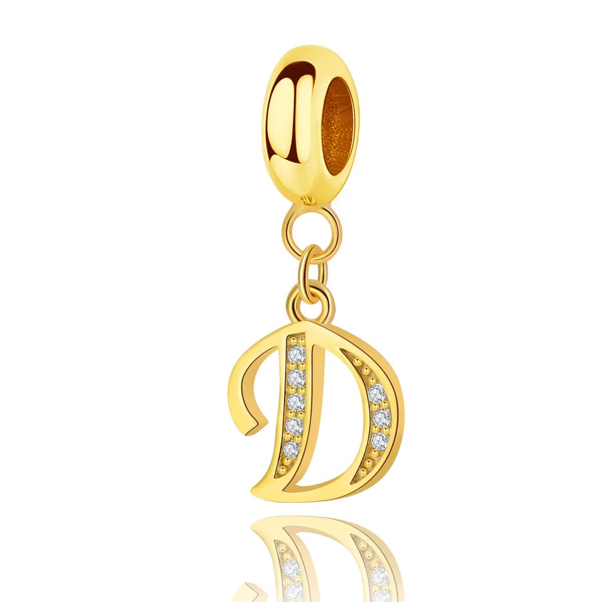 Amarante Jewelry Gold Initial Letter A~Z Alphabet Dangle Charms