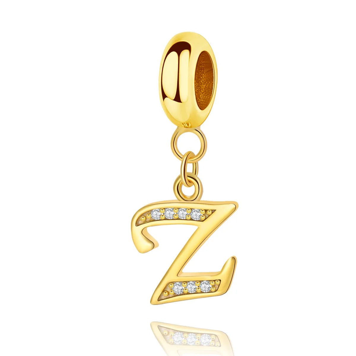 Amarante Jewelry Gold Initial Letter A~Z Alphabet Dangle Charms