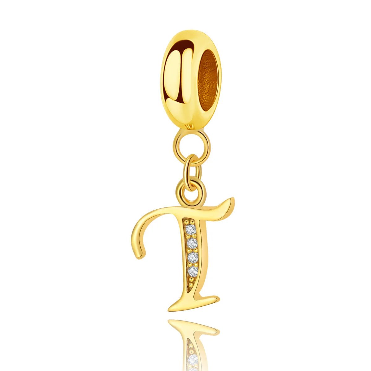 Amarante Jewelry Gold Initial Letter A~Z Alphabet Dangle Charms