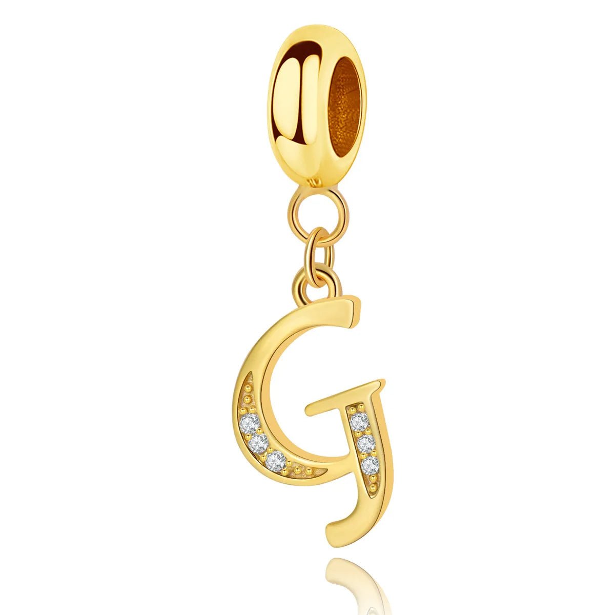 Amarante Jewelry Gold Initial Letter A~Z Alphabet Dangle Charms