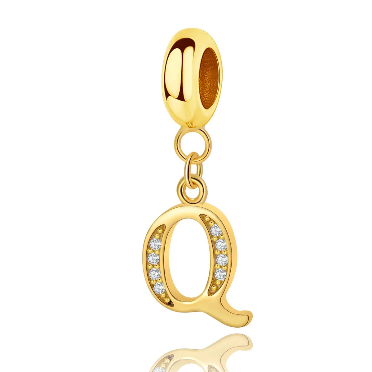 Amarante Jewelry Gold Initial Letter A~Z Alphabet Dangle Charms