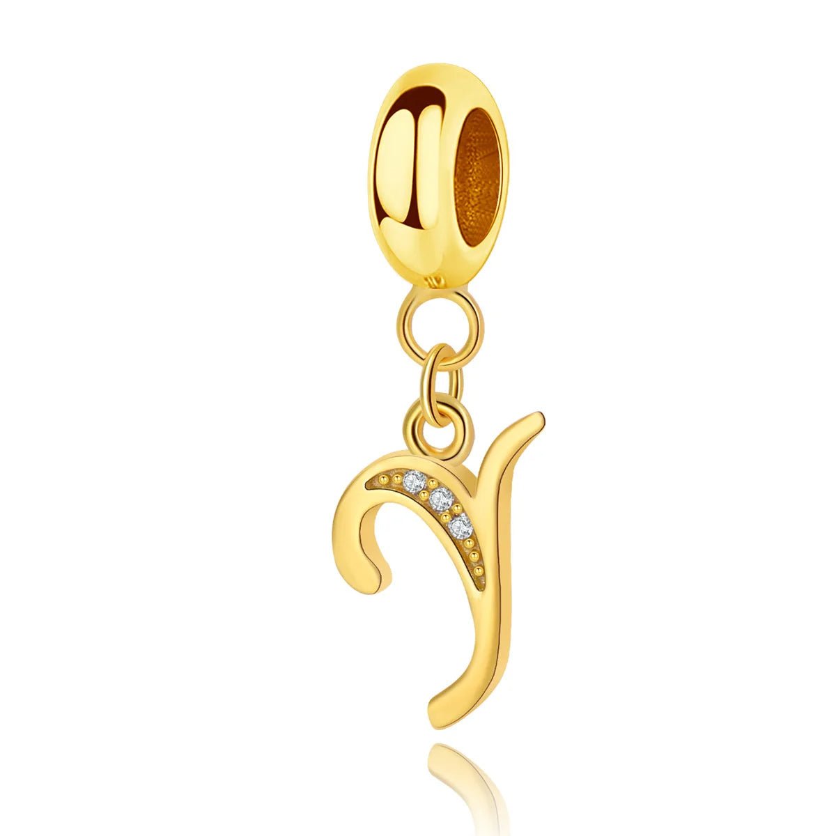 Amarante Jewelry Gold Initial Letter A~Z Alphabet Dangle Charms