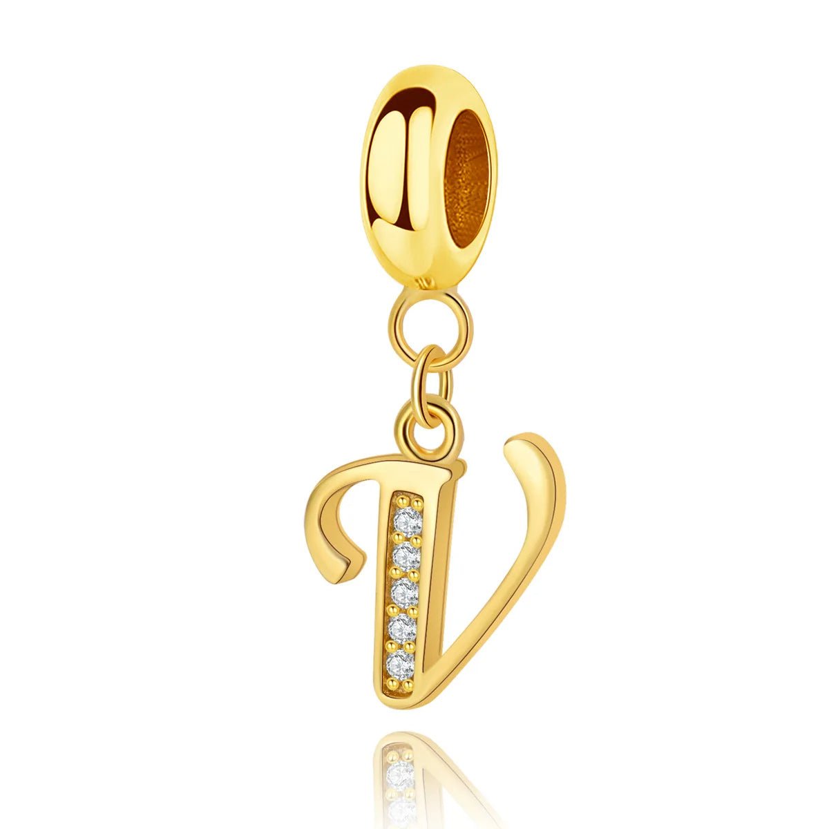 Amarante Jewelry Gold Initial Letter A~Z Alphabet Dangle Charms