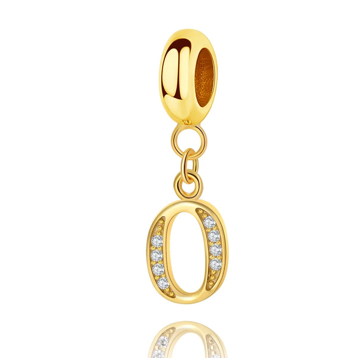 Amarante Jewelry Gold Initial Letter A~Z Alphabet Dangle Charms