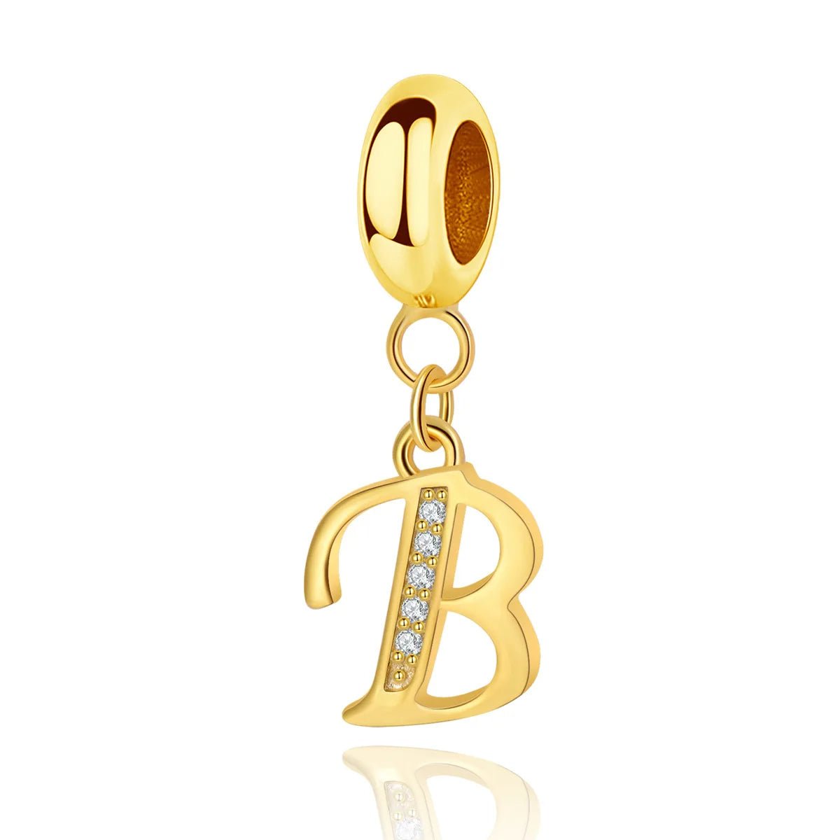 Amarante Jewelry Gold Initial Letter A~Z Alphabet Dangle Charms