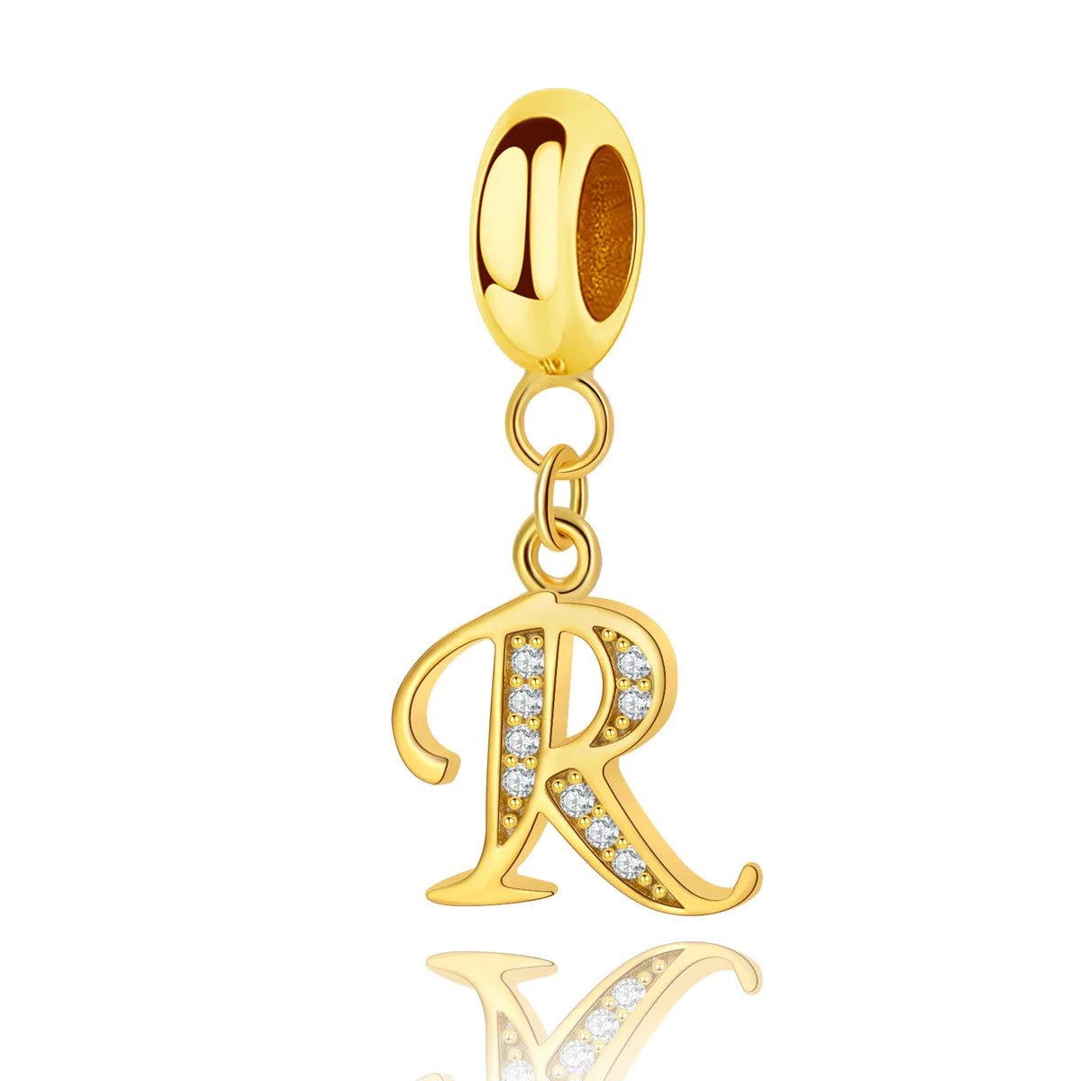 Amarante Jewelry Gold Initial Letter A~Z Alphabet Dangle Charms