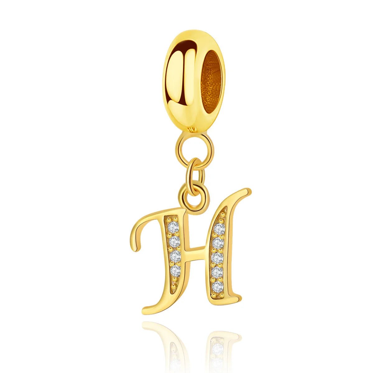 Amarante Jewelry Gold Initial Letter A~Z Alphabet Dangle Charms
