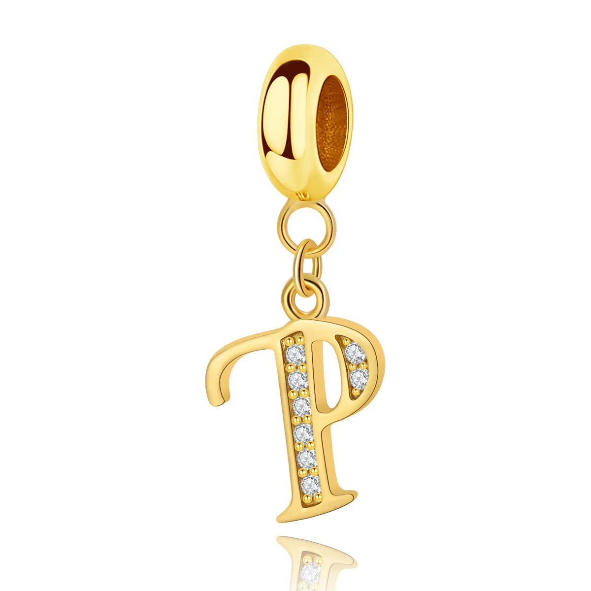 Amarante Jewelry Gold Initial Letter A~Z Alphabet Dangle Charms