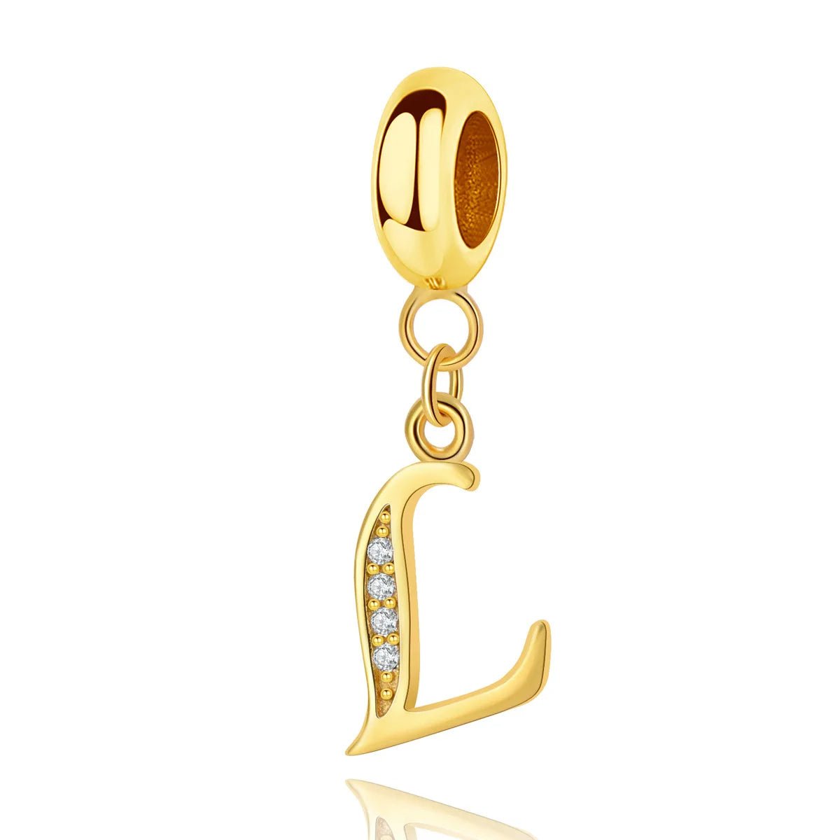 Amarante Jewelry Gold Initial Letter A~Z Alphabet Dangle Charms