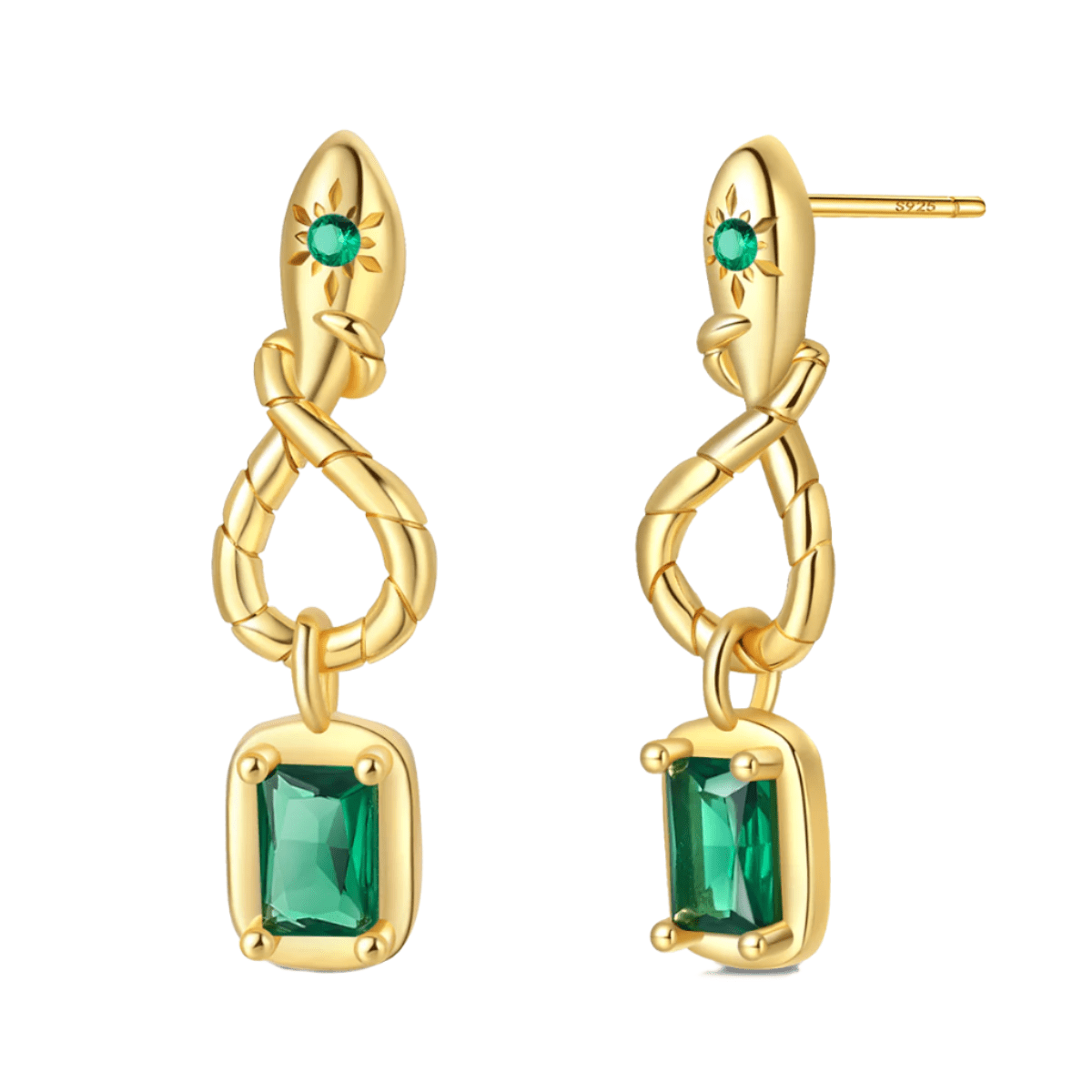 Amarante Jewelry Gold Knot Drop Earrings