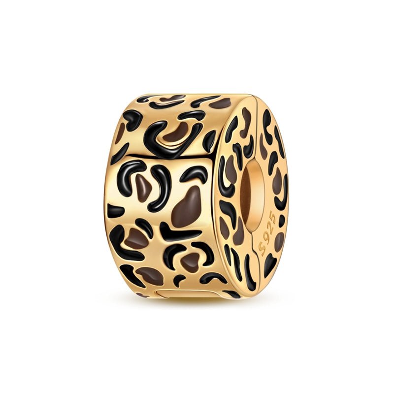 Amarante Jewelry Gold Leopard Print Clip Charm