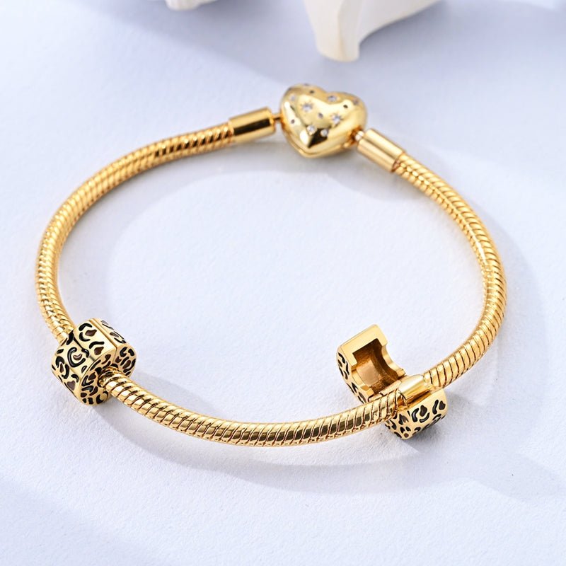 Amarante Jewelry Gold Leopard Print Clip Charm