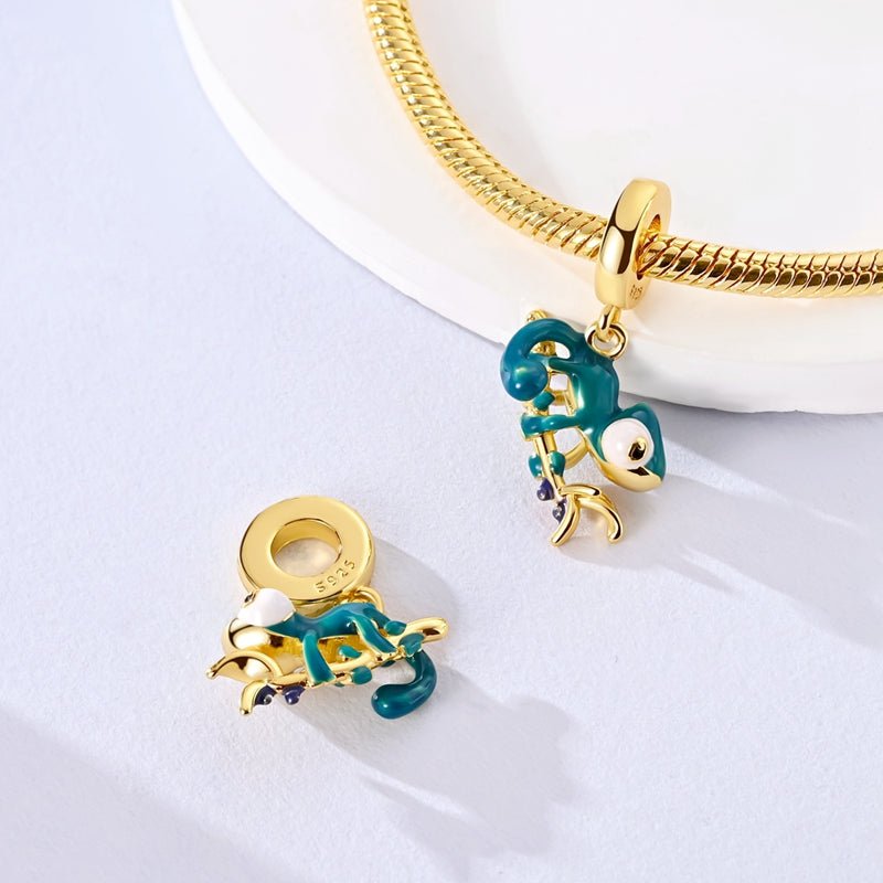 Amarante Jewelry Gold Thermochromic Chameleon Dangle Charm