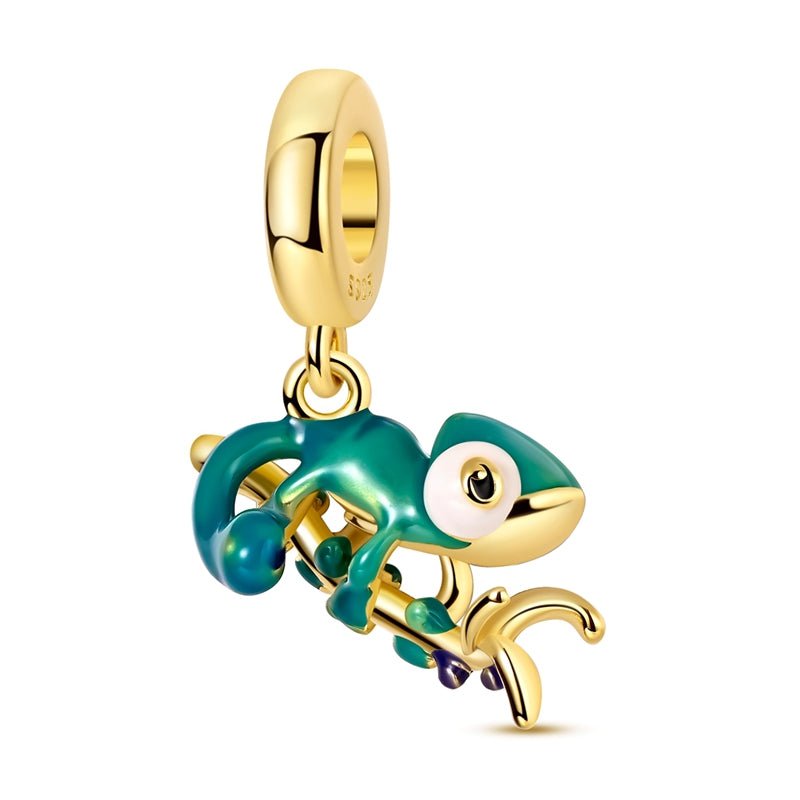 Amarante Jewelry Gold Thermochromic Chameleon Dangle Charm