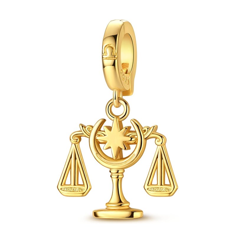 Amarante Jewelry Golden Astrology Signs Zodiac Constellation Dangle Charms