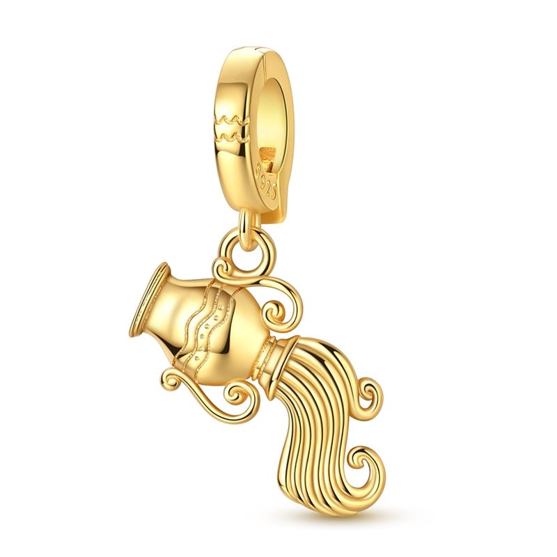 Amarante Jewelry Golden Astrology Signs Zodiac Constellation Dangle Charms