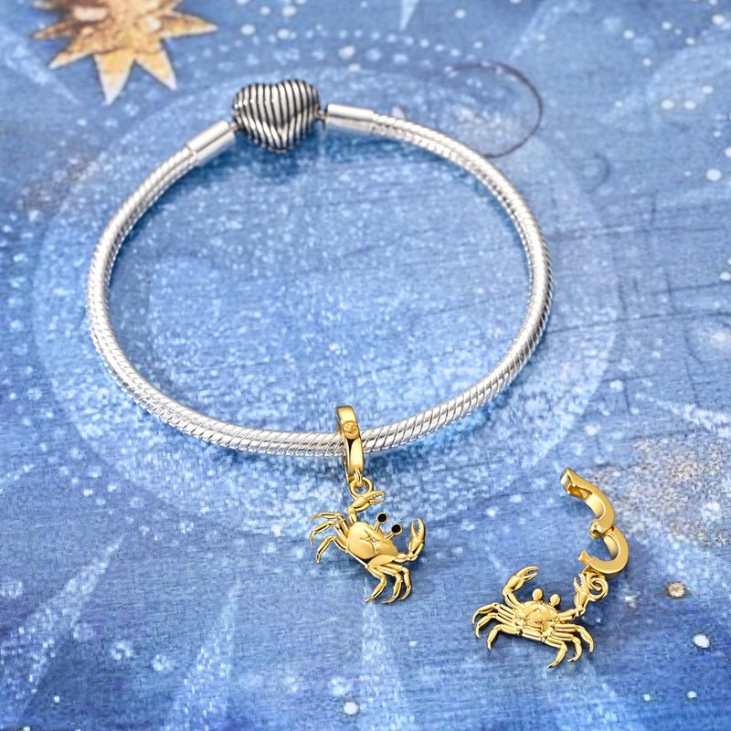 Amarante Jewelry Golden Astrology Signs Zodiac Constellation Dangle Charms