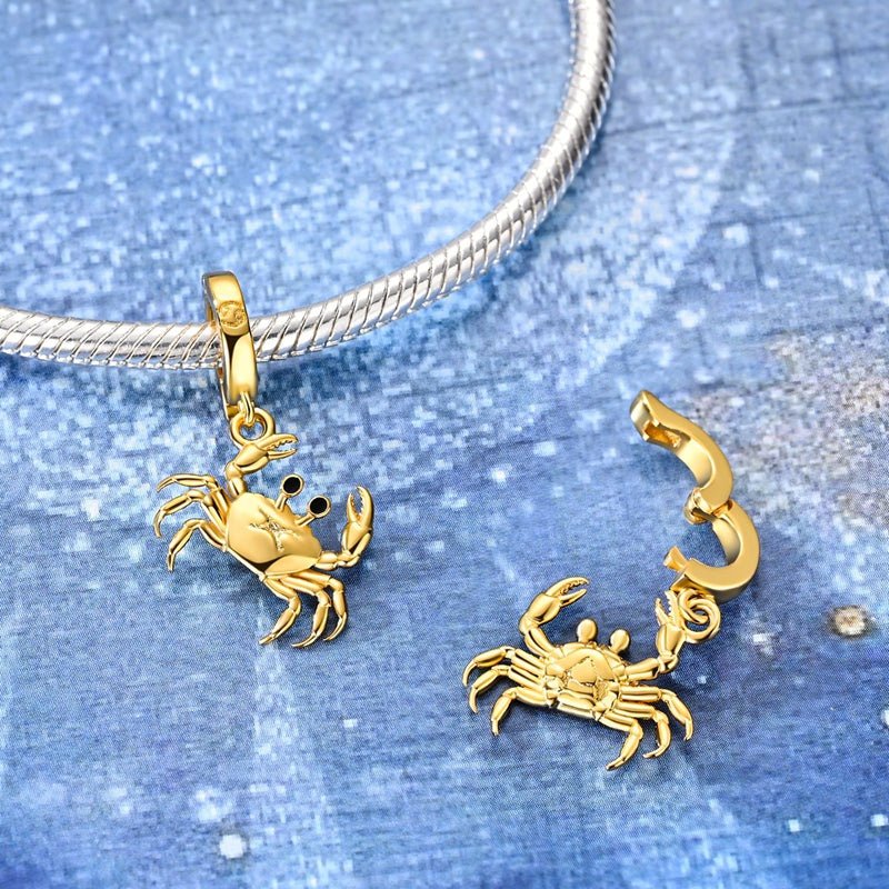 Amarante Jewelry Golden Astrology Signs Zodiac Constellation Dangle Charms