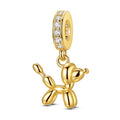 Amarante Jewelry Golden Balloon Dog Dangle Charm