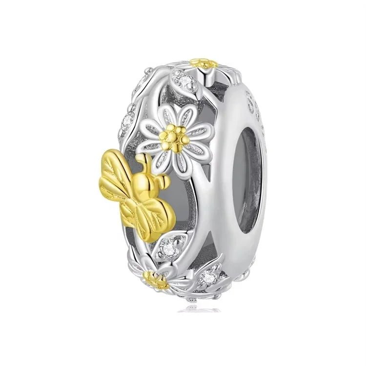 Amarante Jewelry Golden Butterfly & Floral Garden Charm