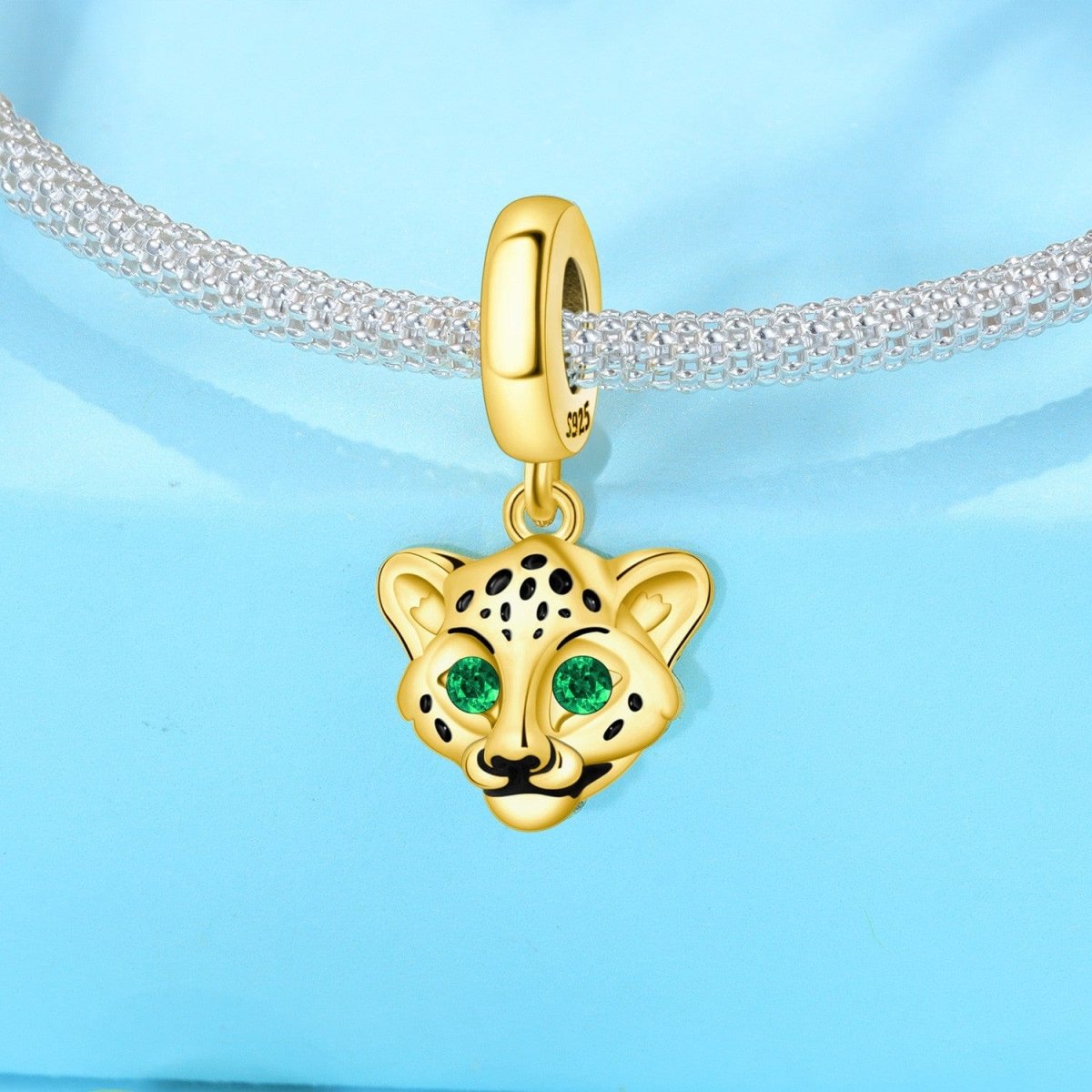 Amarante Jewelry Golden Cheetah Dangle Charm