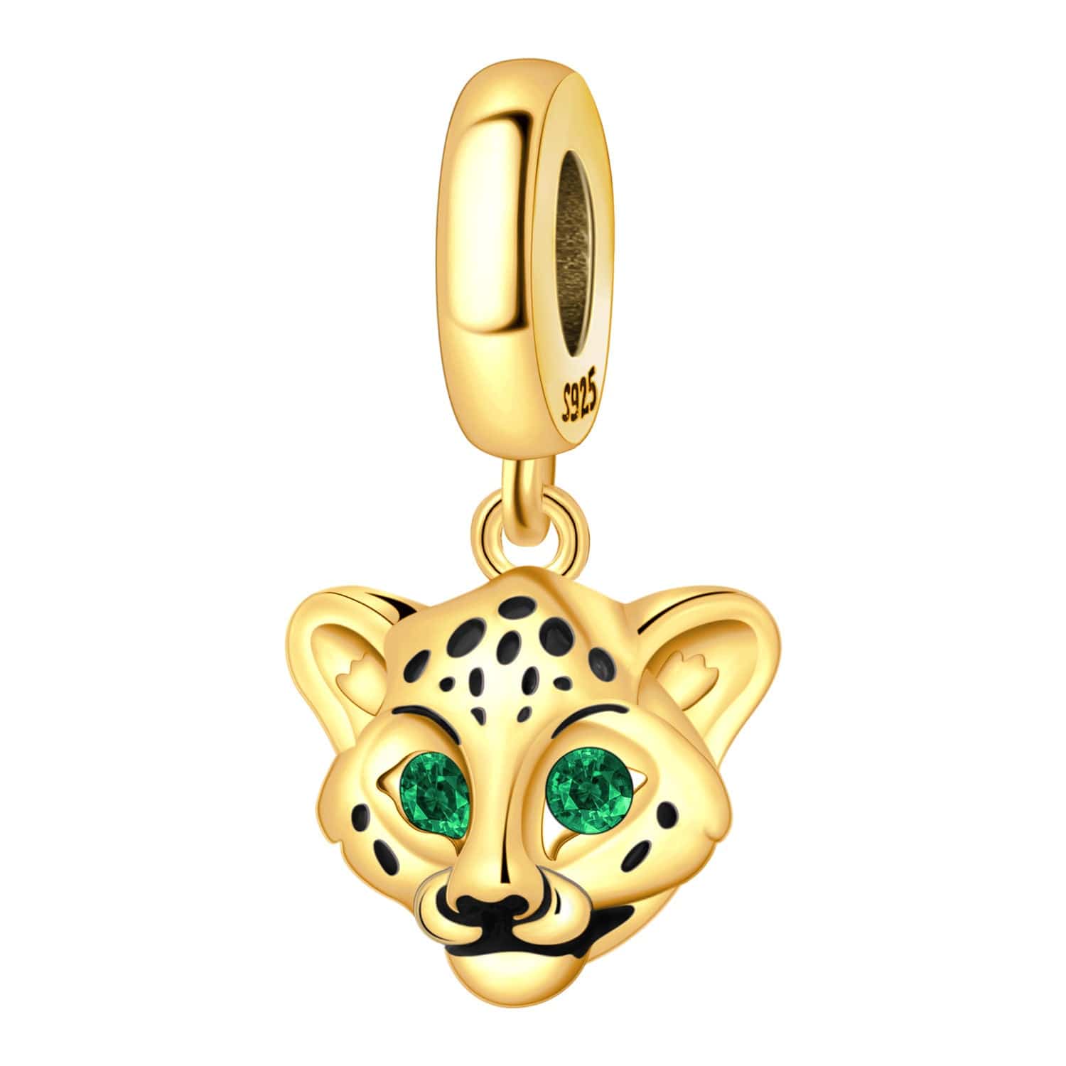 Amarante Jewelry Golden Cheetah Dangle Charm
