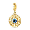 Amarante Jewelry Golden Compass Evil Eye Dangle Charm