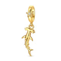 Amarante Jewelry Golden Hammerhead Shark Dangle Charm