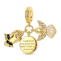 Amarante Jewelry Golden Hold You in My Heart Dangle Charm