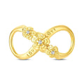 Amarante Jewelry Golden Infinity “Love” Floral Charm