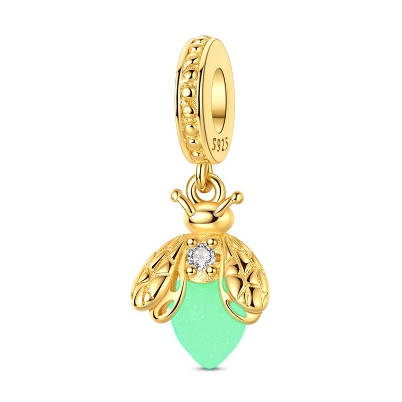 Amarante Jewelry Golden Luminous Bee Dangle Charm