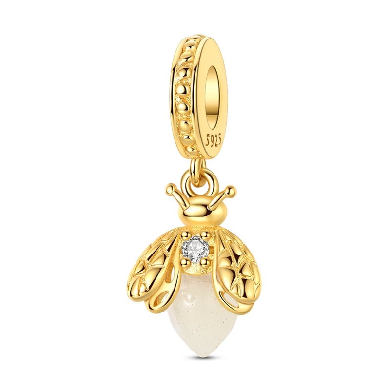 Amarante Jewelry Golden Luminous Bee Dangle Charm