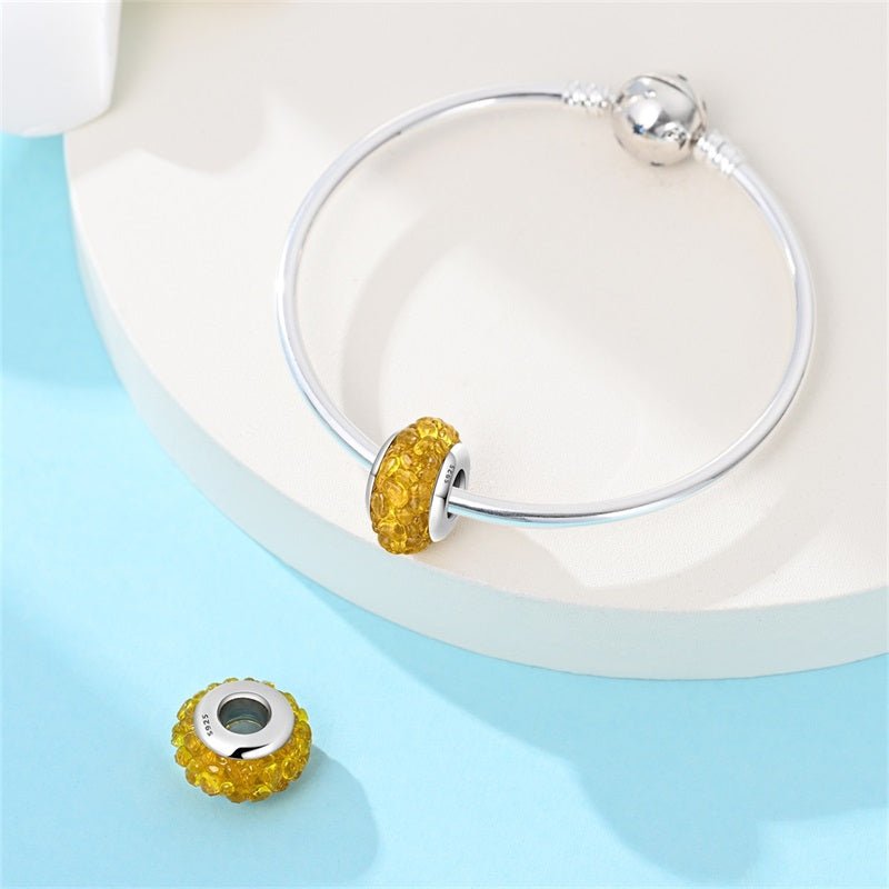 Amarante Jewelry Golden Murano Glass Charm