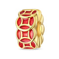 Amarante Jewelry Golden Red Lucky Lantern Charm