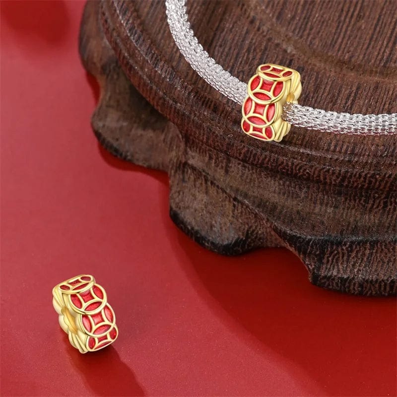 Amarante Jewelry Golden Red Lucky Lantern Charm