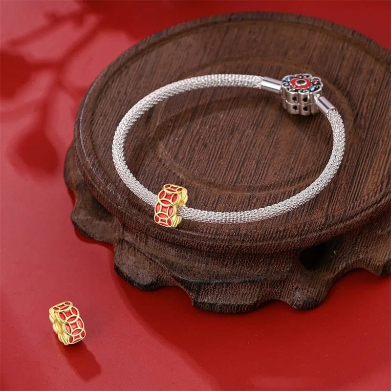 Amarante Jewelry Golden Red Lucky Lantern Charm