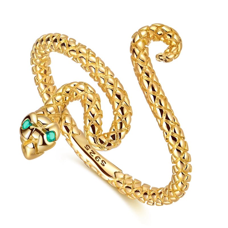 Amarante Jewelry Golden Serpent Wrap Ring