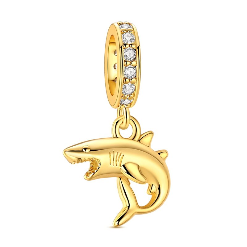 Amarante Jewelry Golden Shark Dangle Charm