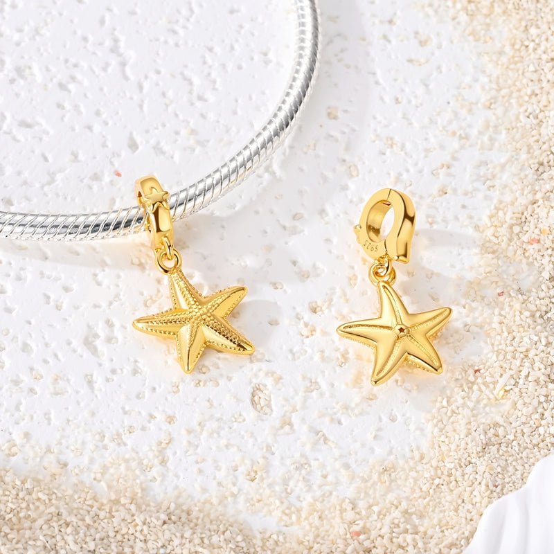 Amarante Jewelry Golden Starfish Dangle Charm