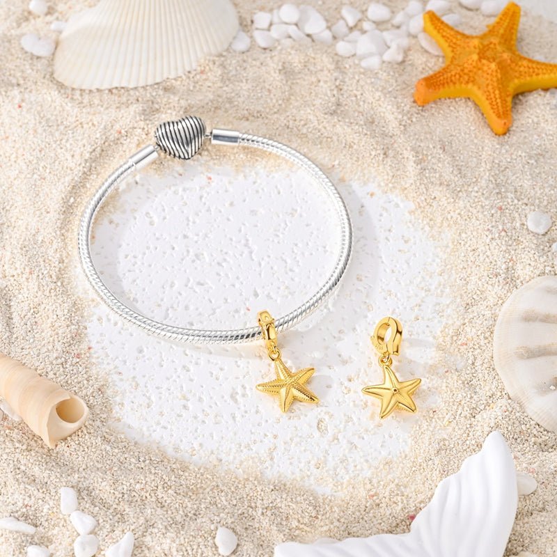 Amarante Jewelry Golden Starfish Dangle Charm